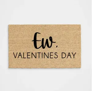 EW Valentines Day Funny Doormat Entryway Decor Ideal for Front Porch Charm and Functionality
