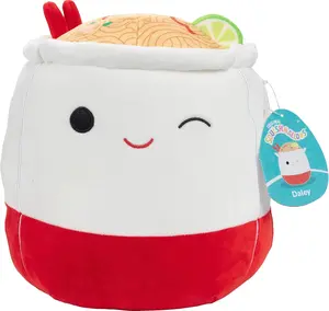 Squishmallows Original 10-Inch Daley The Noodles - Official Jazwares Plush - Collectible Soft & Squishy Food Stuffed Animal Toy - Add to Your Squad - Gift for Kids, Girls & Boys