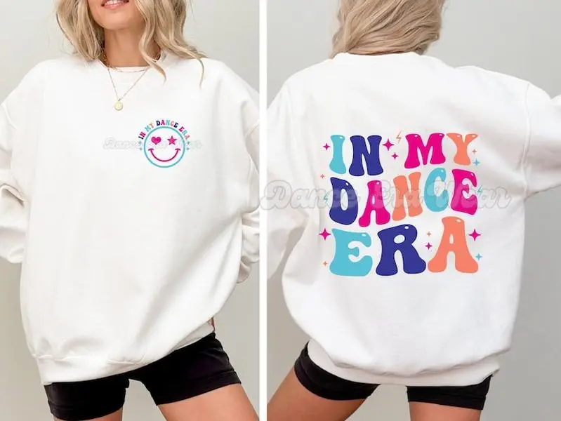 In My Dance Era White Sweatshirt, Dancer, Dancer Gift, Dance Teacher, Dance Gift