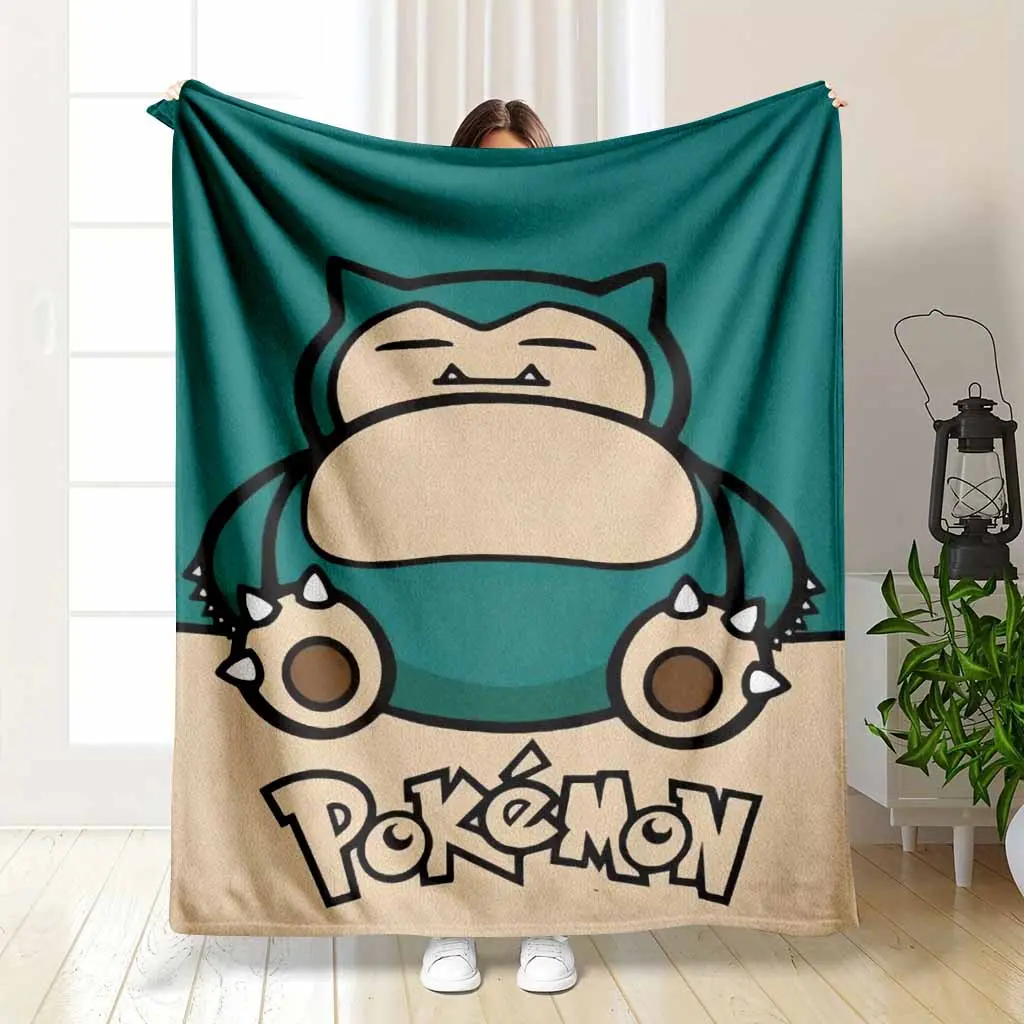 Cute Sleeping Monster Flannel Blanket Cartoon Lazy Creature Print Soft Warm Cozy Plush Throw Lightweight Breathable Durable Perfect for Bedroom Sofa Office Travel Gift Relaxation Moments