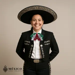 Pack of 2 Mexican Tricolor Bow Ties with Silver Eagle Embroidery | Large and Small Moño Patriótico | Independence or Fiesta Outfit