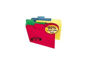 Smead SuperTab Heavyweight folder Assorted 1/3 Cut Legal 50/BX 15410