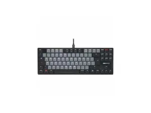 CHERRY KC 500 MX LP TKL MX LP Mechanical Low-profile Keyboard in a Slim Design - Black, Wired Compact Keyboard with Backlighting, MX2A IVORY Switches, PBT Keycaps, Foldable Feet, Slim Design
