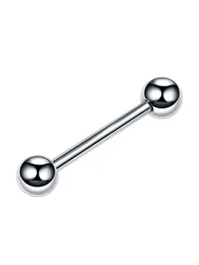 1PC Steel Tongue Barbell Piercings Nipple Barbell Piercing Langue Rings Bars Tragus Barbell Earrings Piercing Body Jewelry Tongue Studs Side Labret Jewelry Rook Piercing Jewelry