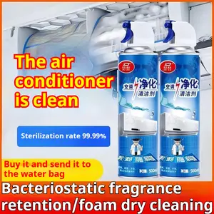 Air conditioner cleaning agent household no-disassembly washable hang-up universal no-wash sterilization cleaning artifact air conditioner saliva cap