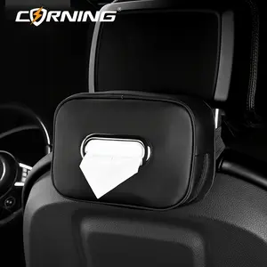 Car Tissue Box, Car Sun Visor Tissue Holder, Multifunctional Easy To Take Out Sliding Storage Box, Car Interior Accessories for Car Seat Back Armrest