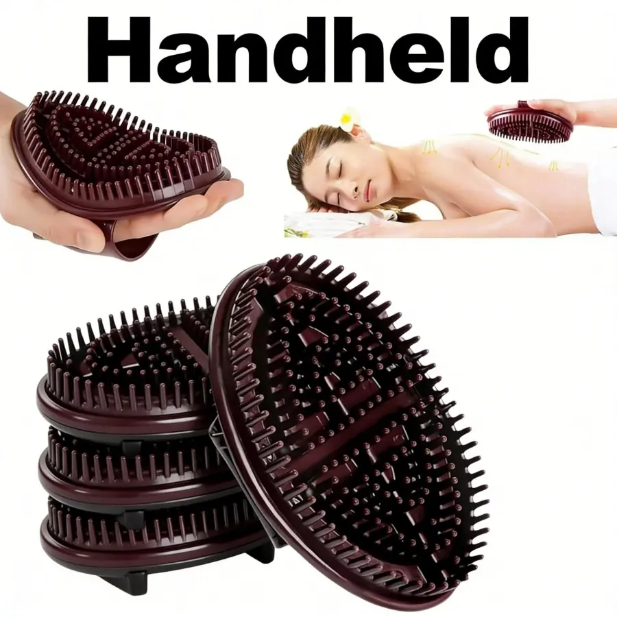 2Pcs Relaxing Acupoint Massage Comb Set, Dual-Use Scalp & Body Deep Relax Massage Tool for Daily At-Home Spa Self-Care