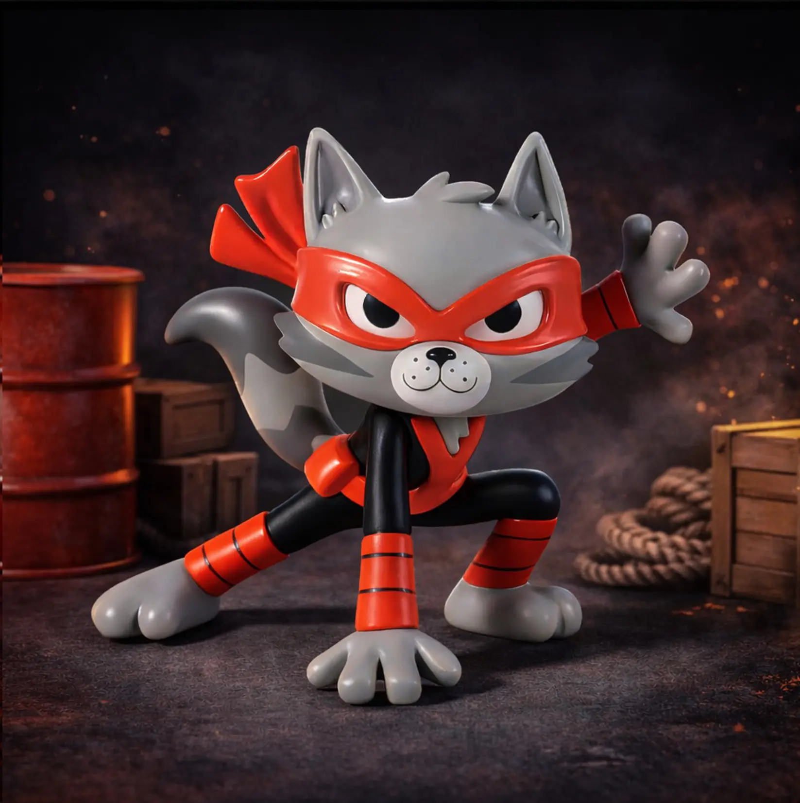 Cat Ninja Action Figure – Epic Original Collectible Toy for Kids & Anime Fans-Ready for Action