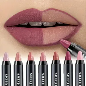 6PCS Crayon Matte Longwear Lipstick Pack Set,Moisture Smooth Color Stick Ultimate Lip Crayon for Makeup Collection - Waterproof Velvet Lipgloss Lip Stain