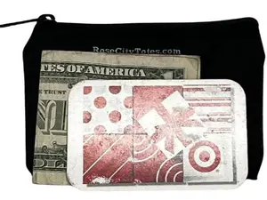 Single Zipper Coin  Accommodates credit cards, rewards cards SHIPPING included