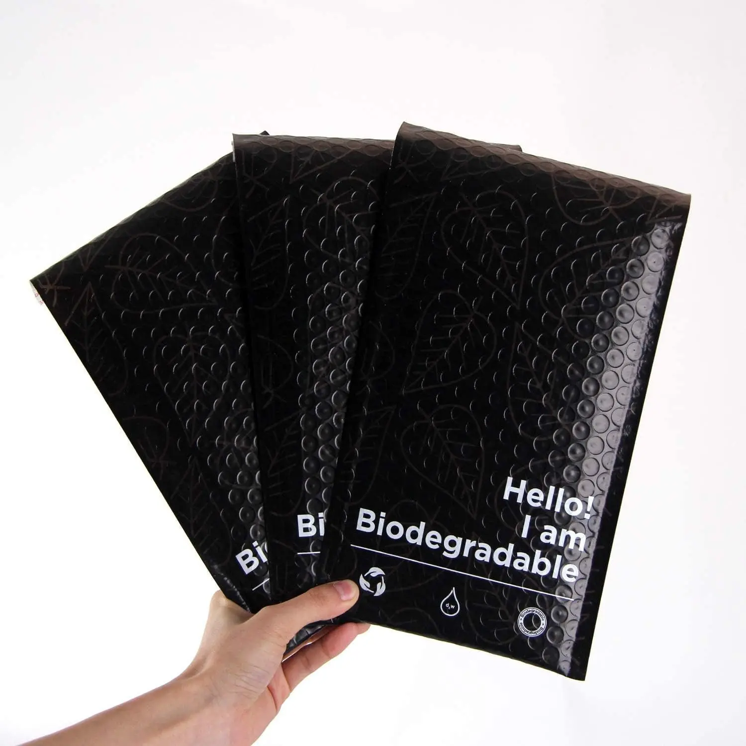 100% Biodegradable Bubble Mailers,25Pcs Padded Packaging Wrap Envelopes Pouches Eco Friendly No Glue, No Plastic, Christmas Wrapping (6 X 10)