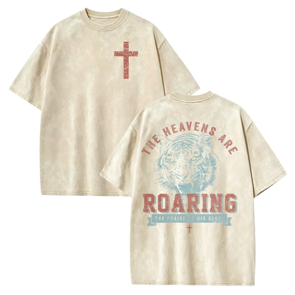 Faith-Based Christian  Shirt: Heavens Are Roaring Bible Verse Tee