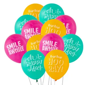 Happy Day 11" Latex Balloons