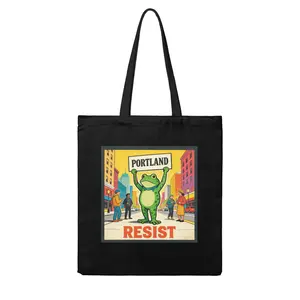 Yartab Portland Frog Tote Bag High Quality Canvas Handbag Heated Rivalry Merch for Dating Parties Shopping Work School Machine & Hand Washable Easter Gifts for Men Woman