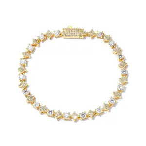 A²OTP Stylish Diamond-Studded Gold Star Bracelet- Fashionable and Sparkly Accessory - Perfect birthday/Anniversary Gift for Him/Her