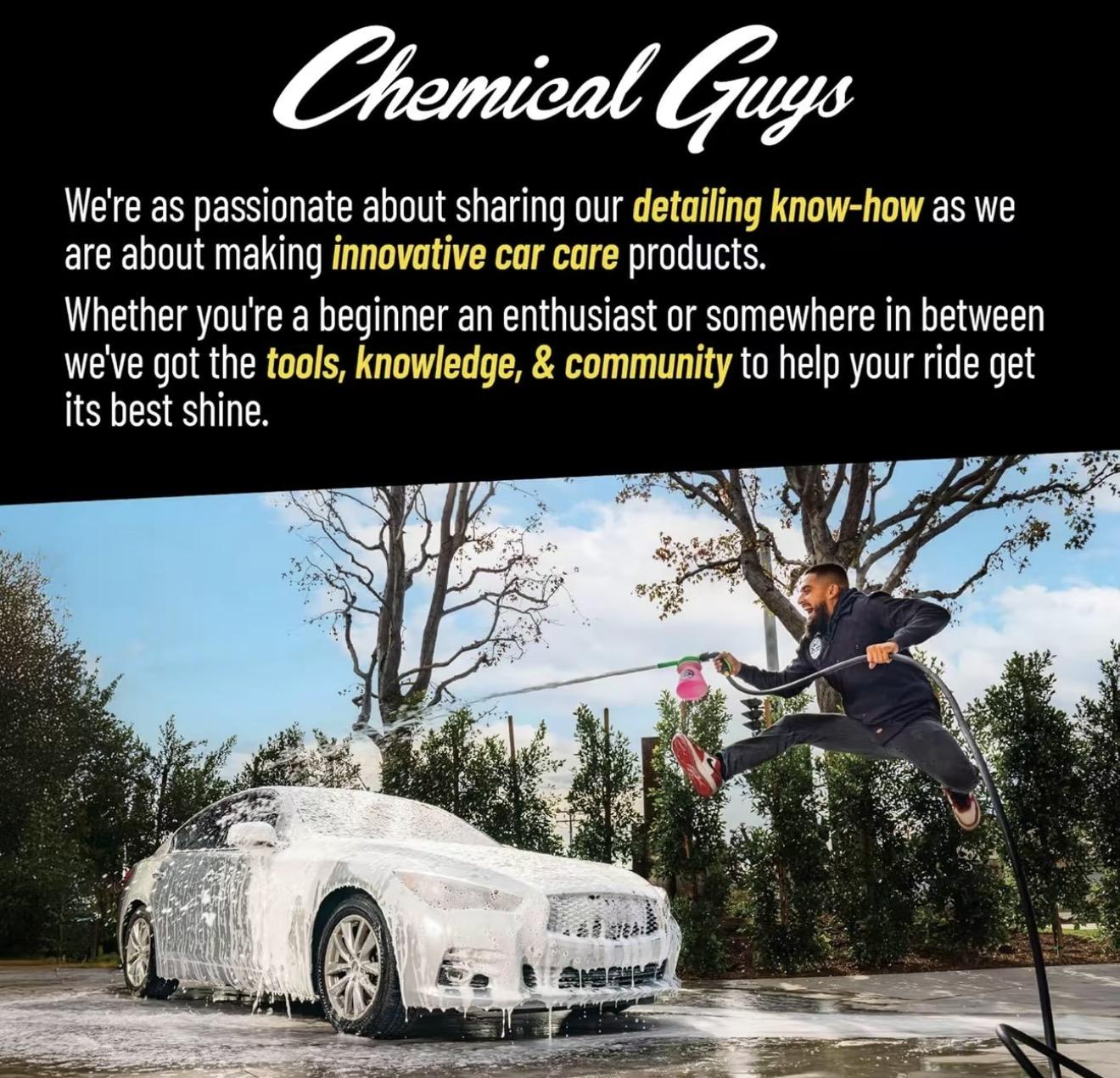 Chemical Guys Express Wash Touch-Up & Shine Kit – Interior & Exterior Detailing Bundle | Remove Drips, Restore Shine, Clean Tires, Glass & Cabin | Trunk-Ready On-the-Go Kit with Microfiber Towels & Storage Bag Anytime | Car Care