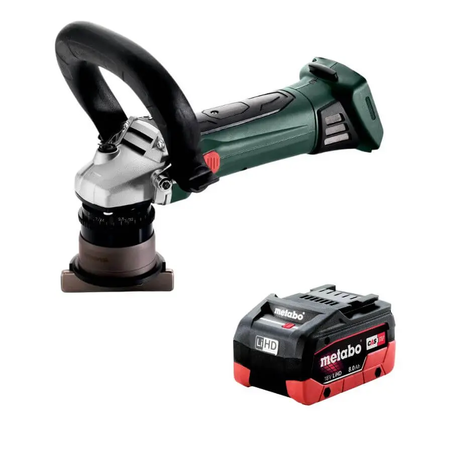 Metabo Cordless Metal Bevelling Tool Kit w/ 8.0Ah Battery KFM 18 LTX 3 RF 601754840625369000K