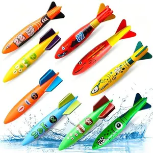 Dive Rings Pool Toys Adults, 9 Pcs Diving Pool Toy for Kids Ages 4-8, Shark Torpedo Dive Set, Octopus Toddler Water Fun Toys, Summer Essentials Underwater Swimming Throwing Gifts for Boys & Girls
