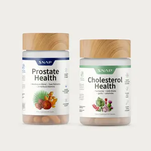 Snap Supplements - Prostate Health + Free Cholesterol Health - Natural Supplement Capsules