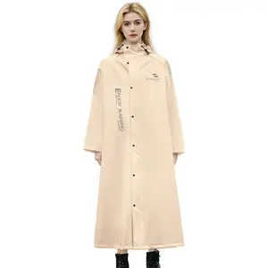 Waterproof Raincoat for Adults Reusable Lightweight Breathable Rain Jacket Poncho for Men with Drawstring Hooded