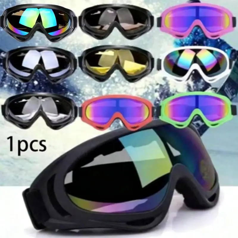 Winter Windproof Skiing Goggles, Outdoor Sports Eyewear, Anti Dust Eyewear, Dustproof Ski Goggles, Dust-Proof Cycling Frame, Unisex Sun Glasses for Men and Women, Outdoor Sports Sunglasses