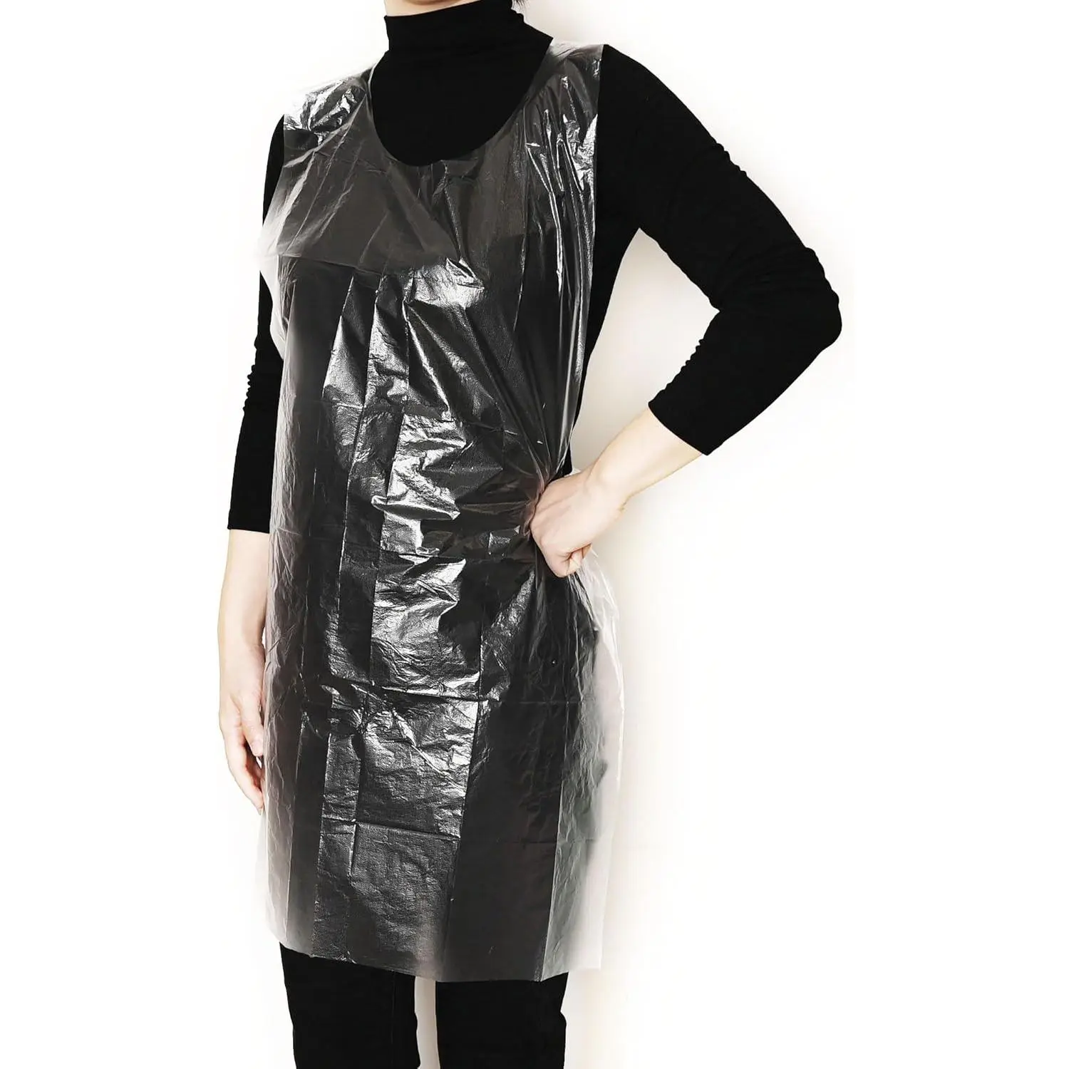 Disposable Aprons (50 Count) Waterproof Plastic Apron For Painting  Cooking Housework and Picnics - Individually Packaged