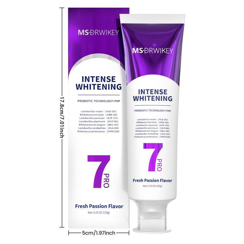 New 7-Pro Intensive Toothpaste | Upgraded Purple Formula with 7 Probiotics | Deep Enamel Repair & Long-Lasting Freshness
