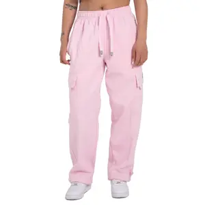 Pro Club Heavyweight Cargo Sweatpants Pink & Hot Pink