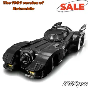 3306 Pieces 1989 Batmobile Building Set, Adult and Kids Toy Gift, Boy Girl Birthday Present, Educational Construction Blocks
