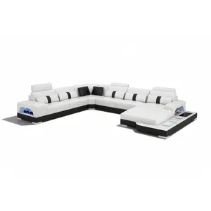 Marque Leather Sectional