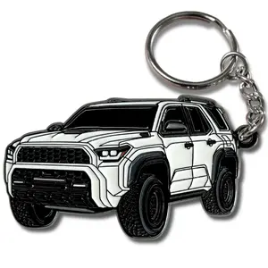 Toyota 4Runner 2025 4Runner Keychain, 6th Gen SUV Accessories, Sequoia Inspired Key Chain Fob Cover, Cool Car Enthusiast Gift for Men Women, Acrylic Bag Charm
