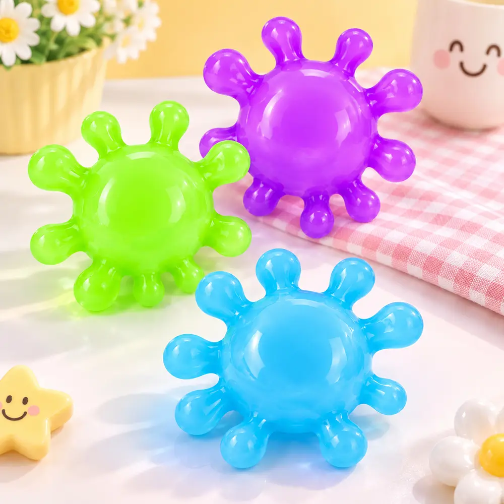Splat Squeeze Ball Toy – Soft Spiky Sensory Fidget Ball, Stress Relief Gift for Kids & Adults