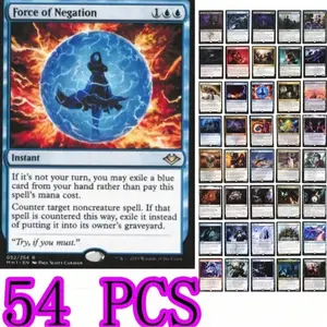 MTG 54 Game Collection Cards, Unique Gaming Memorabilia, Perfect Gift for Gamers & Collectors, Durable Card Set for Displaying Favorites, Collectible Card, Collectible Trading Cards, Trading Card Pack