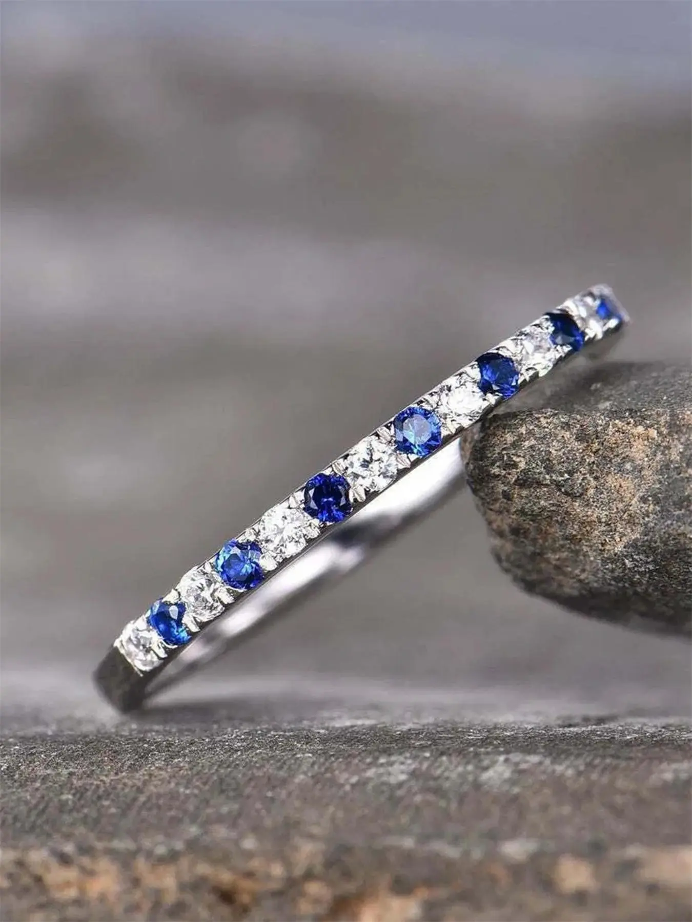Rhinestones Decor Ring, Statement Ring, Jewelry Rings, Fashion Accessories for Women & Girls, Trendy All-match & Exquisite Jewelry for Birthday Gift