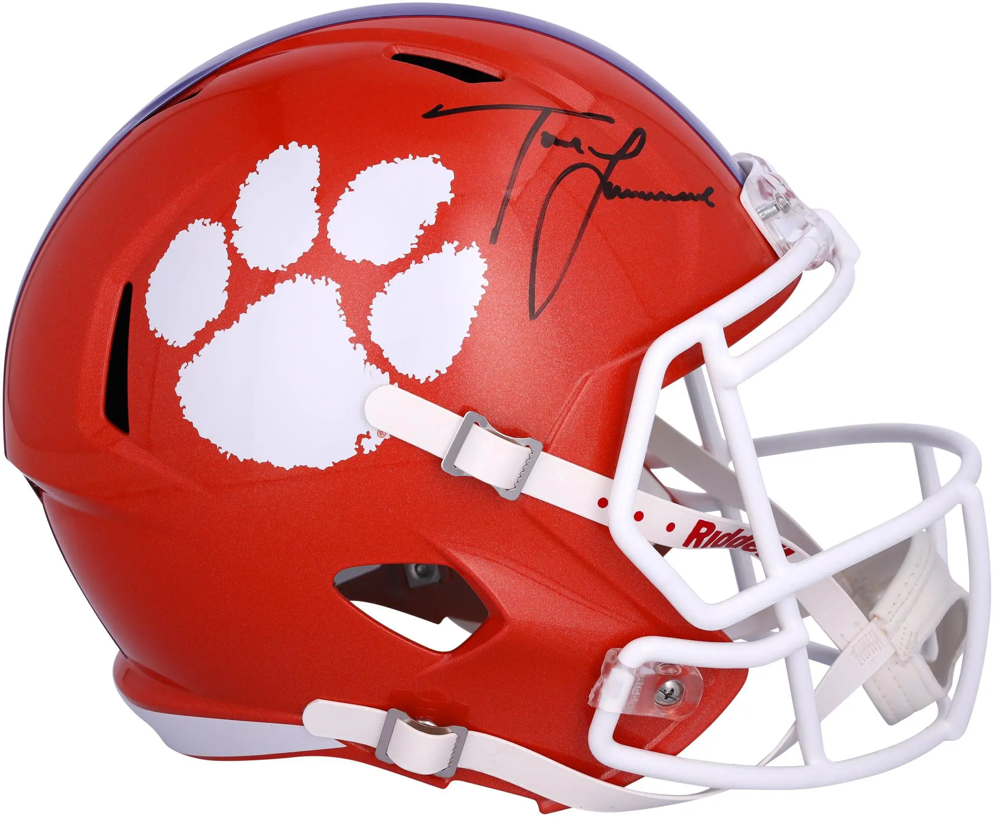 Trevor Lawrence Clemson Tigers Autographed Riddell Speed Replica Helmet - Fanatics Authentic Certified