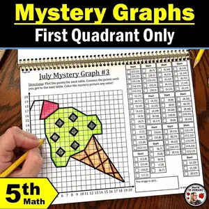 Math Mystery Graph Book (First Quadrant Only)