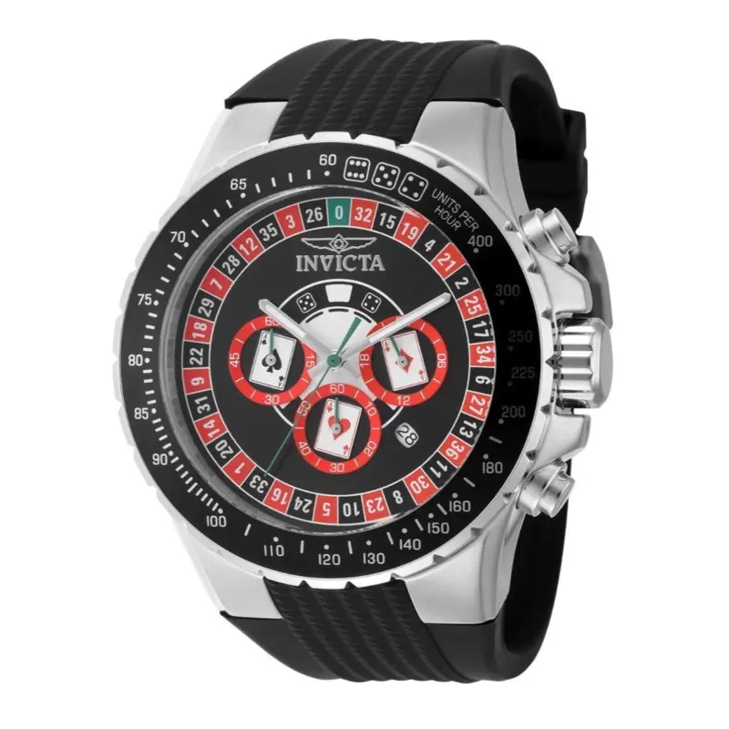 Invicta Aviator Monte Carlo Men's Aviator Theme Watch - 50mm, Black (49850)