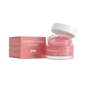 Very Berry Overnight Lip Mask 20g, Plumping Nourishing Moisturizing Sleeping Lip Balm for Dry Chapped Lips, Reduce Lip Lines Hydrating Lip Treatment Moisturizer Hydrate Moisture