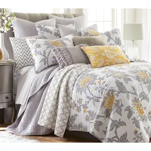Levtex Home Reverie Floral 3-Piece Full/Queen Quilt Set