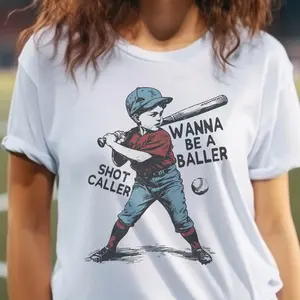 Retro Baseball Tees Vintage Baseball Tshirts There's No Crying in Baseball T-shirt Ballpark Baseball Tops