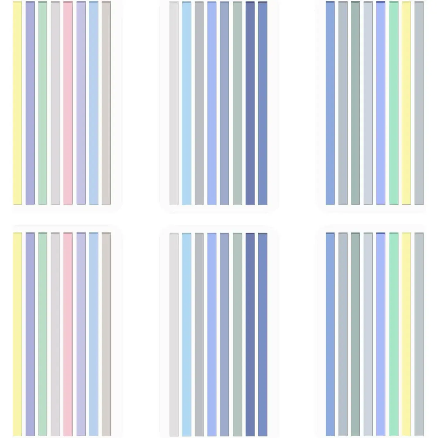 960Pcs Transparent Highlighter Tape Reusable, Clear Sticky Tabs for Annotating Books, Long Highlighting Strips Page Markers Index Tabs, Sticky Notes Aesthetic Office School Supplies