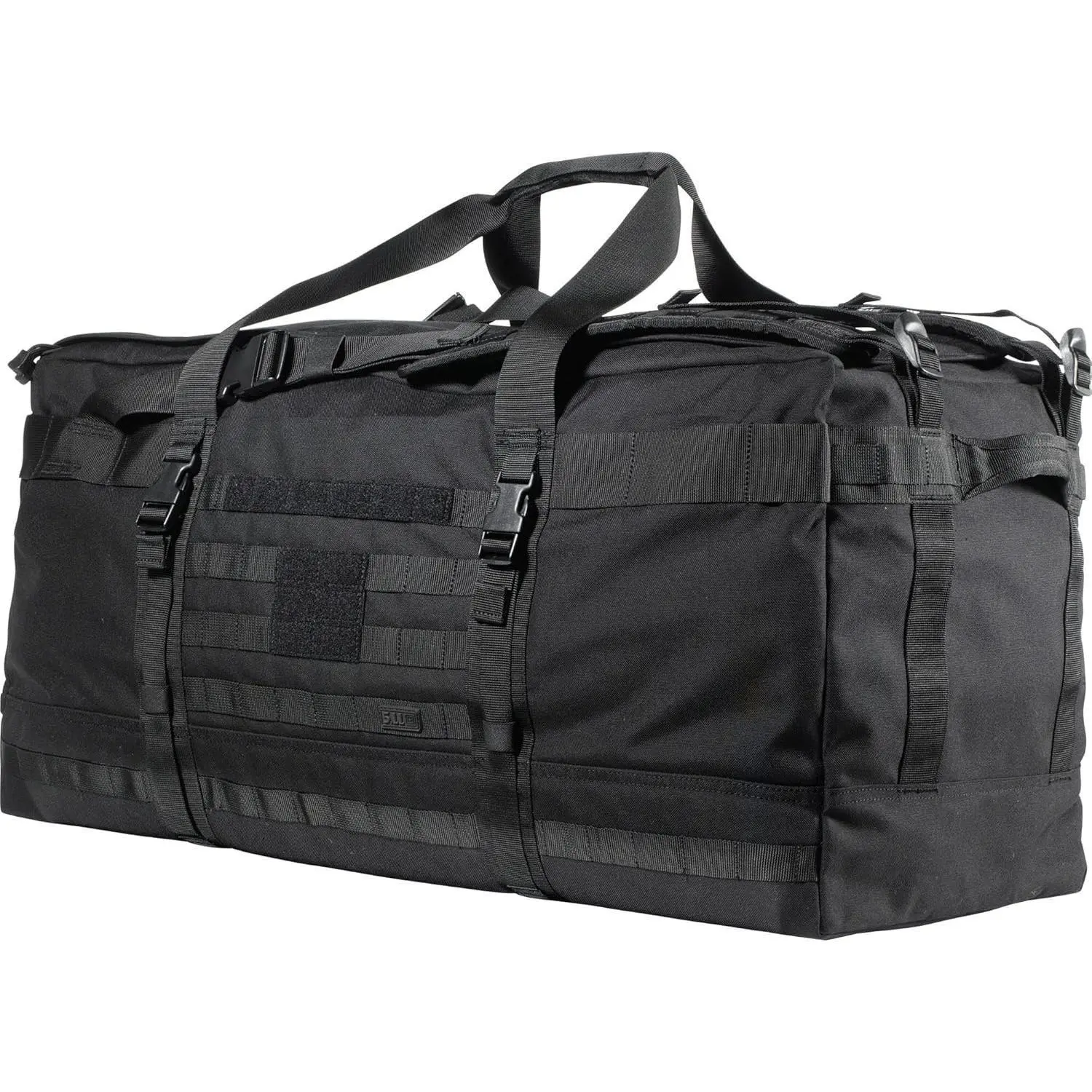 5.11 Tactical Rush LBD Xray Large Duffle Bag Deploy Backpack, Black | Style 56295ABR, Black, 106L Extra Large Duffle, Molle, Waterproof, Heavy Duty Deployment Bag, 1050D Nylon, EDC, Carry