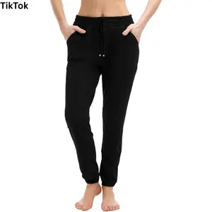 TikTok Women's Joggers with Pockets Drawstring Sweatpants for Lounging Jogging Workout and Gym Comfortable Fit Versatile for Various Activities