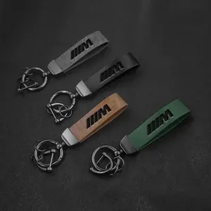 Luxury Leather Car Logo Keychain Series Ring Keyring Pendant for Bmw Models, Durable & Stylish Accessory for Your Vehicle