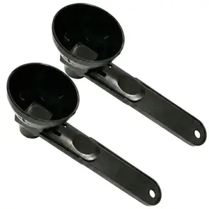 2Pcs Measuring Spoons with Scale Marks, Matching High-Quality Funnel, BPA-Free Safe Plastic Material