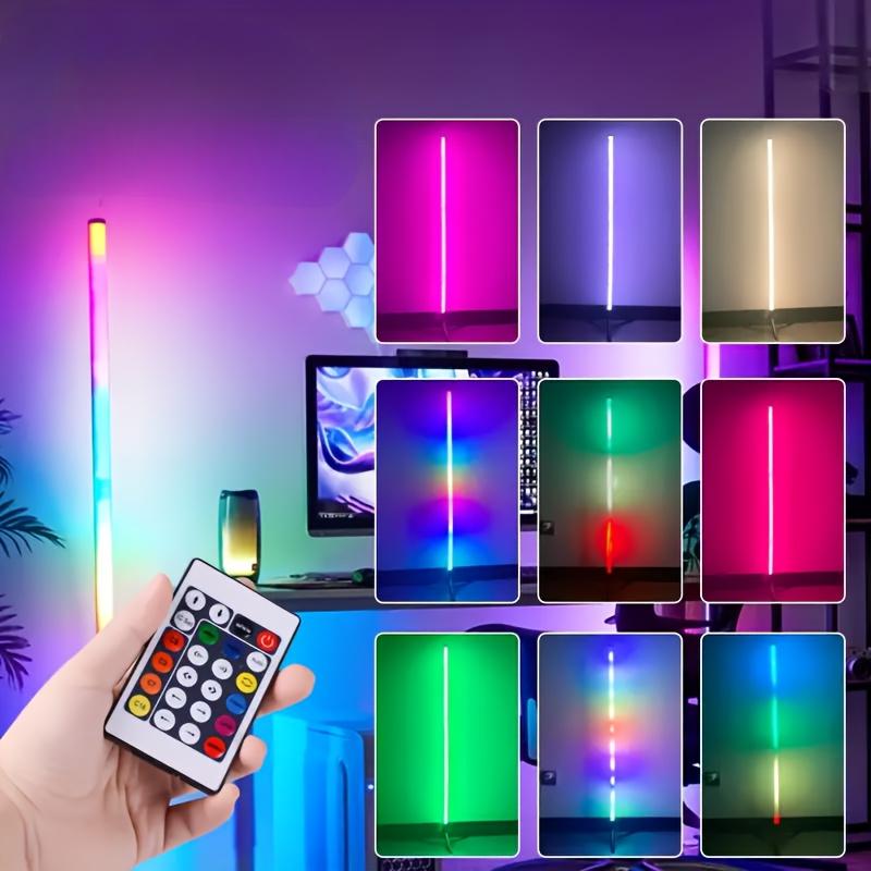 RGB Corner Floor Lamp with App & Remote Control 16 Million Colors Music Sync Timer Dimmable LED Mood Light for Bedroom Gaming Room Living Room Home Office Party Decor