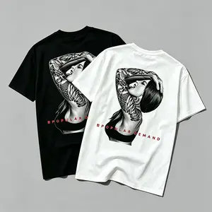Men’s American-style trendy printed short-sleeve T-shirt — holiday streetwear fashion styling, casual crew neck, everyday outdoor leisure sports tee, 100% cotton