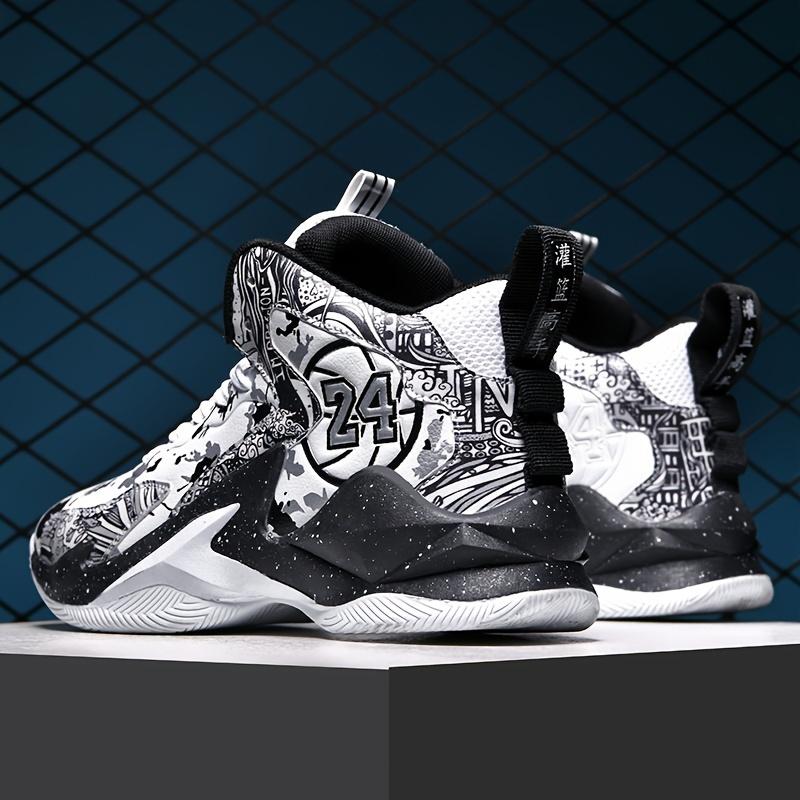 Men's High-Top Basketball Sneakers - Comfortable, Non-Slip, Durable Lace-Up Sneakers for All Seasons