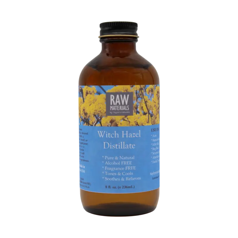 RAW Materials - Witch Hazel Distillate - Alcohol & Fragrance FREE 8 oz.