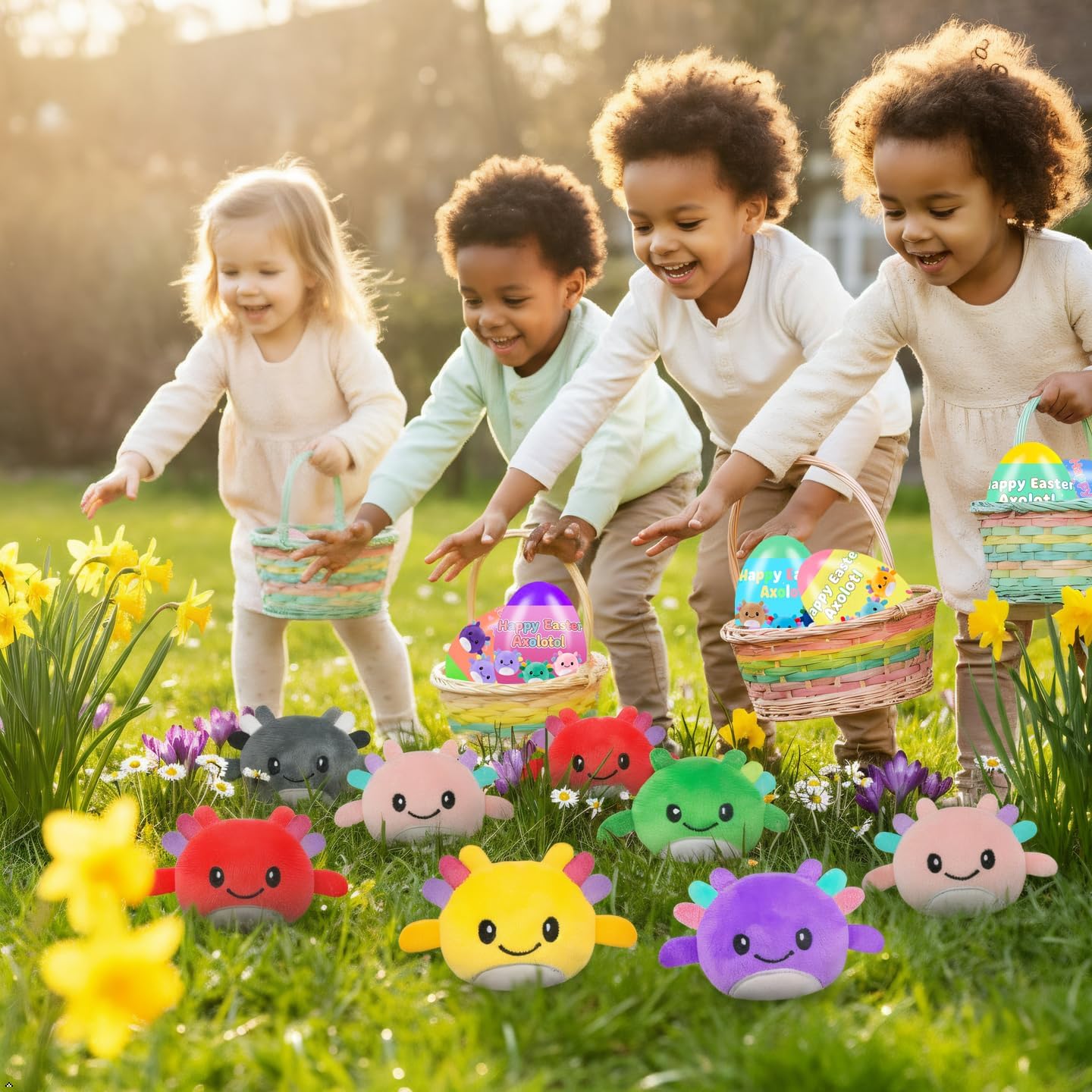 24 PCS Prefilled Easter Eggs with Plush Axolotl Toys, Easter Basket Stuffers, Easter Gifts for Kids Boys Girls Toddlers, Egg Hunt Fillers, Party Favors & Stuffed Animal Toys 24 PCS Prefilled Easter Eggs with Plush Axolotl Toys, Easter Basket Stuffers, Easter Gifts for Kids Boys Girls Toddlers, Egg Hunt Fillers, Party Favors & Stuffed Animal Toys